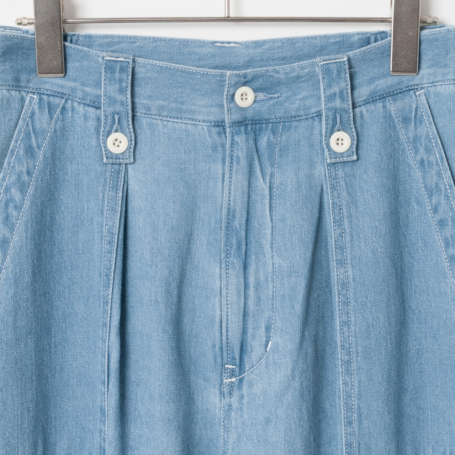 [le ciel de HARRISS] 1-tuck baker pants_Light blue(53)