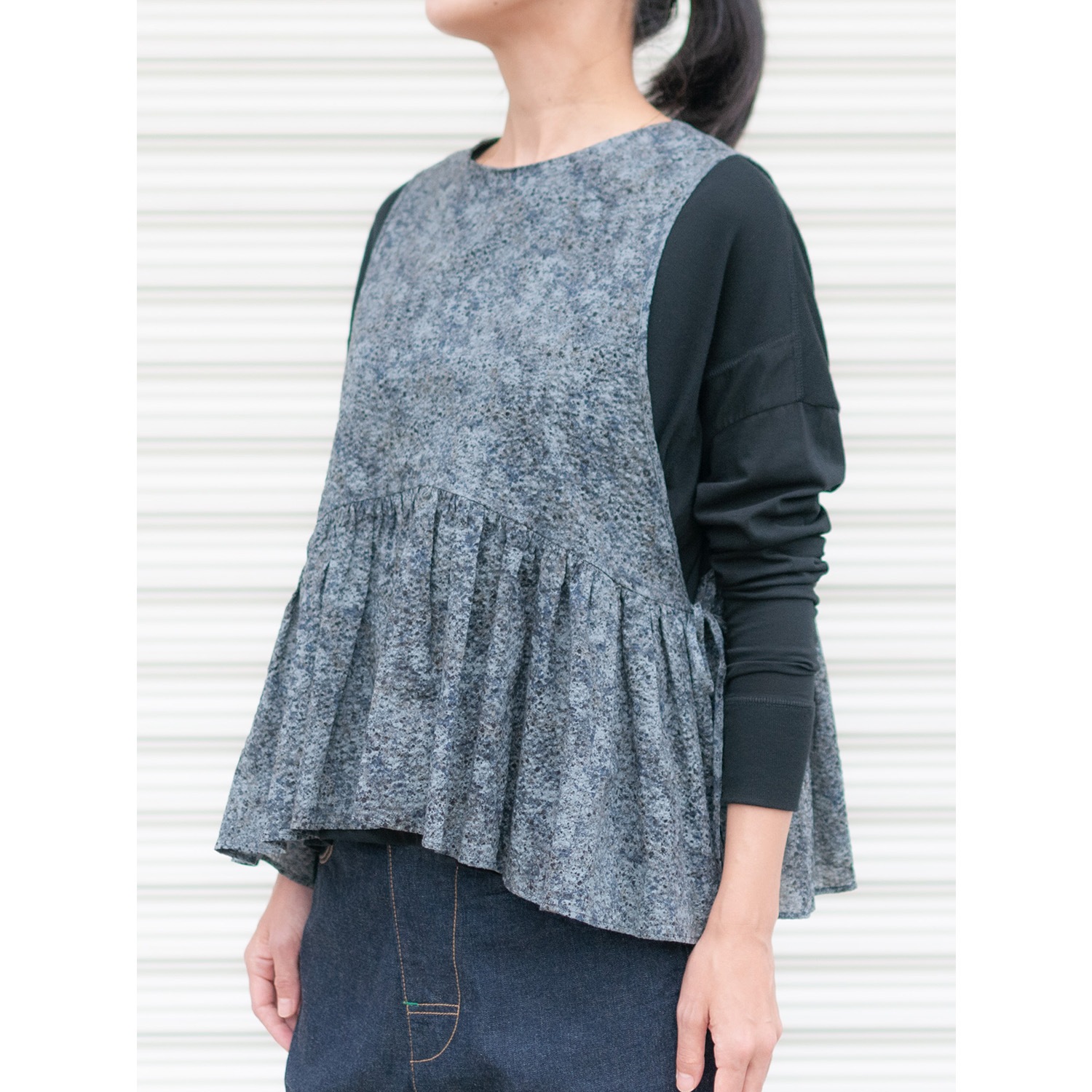 [RaPPELER] Fine cotton cut and sewn_Black(80)