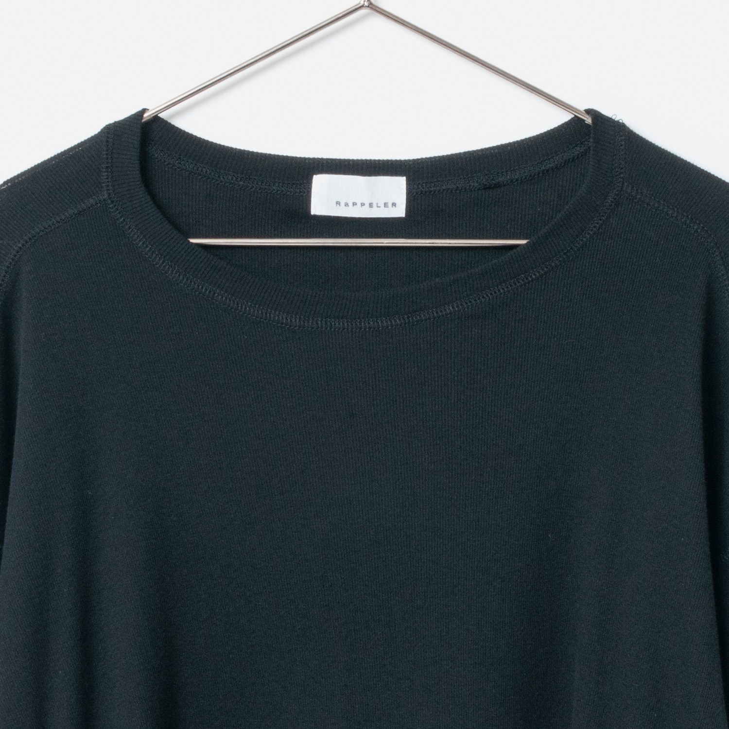 [RaPPELER] Fine cotton cut and sewn_Black(80)