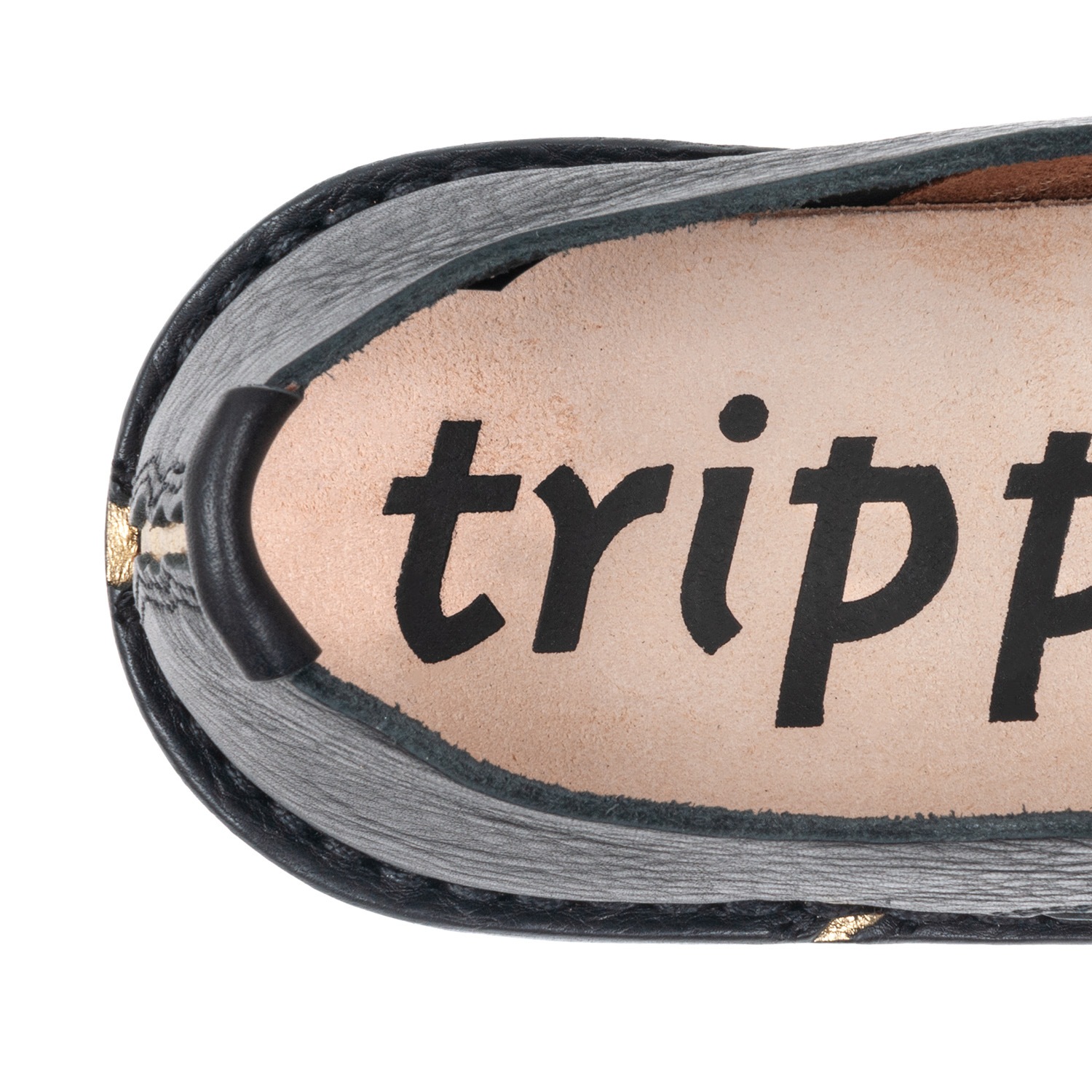 [trippen] Break m ( black-waw/gold-lam )