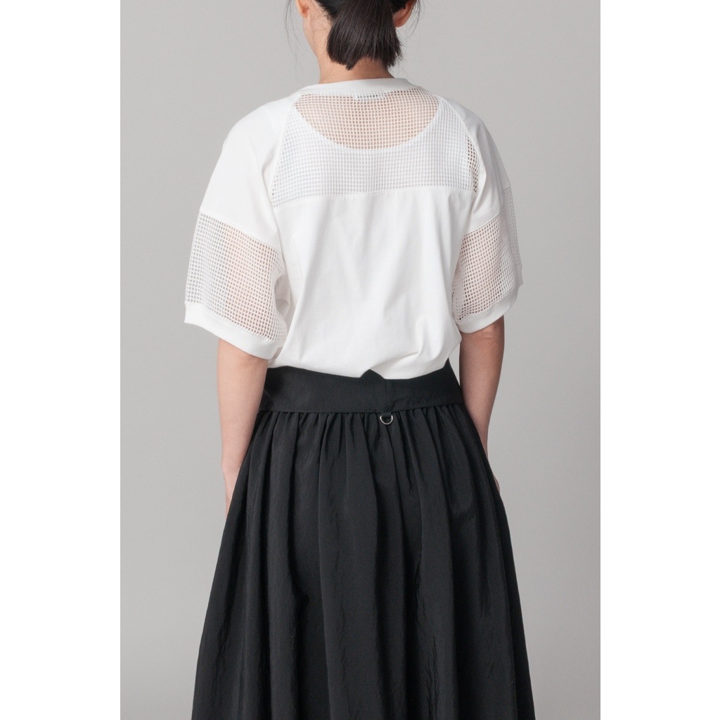 [RaPPELER] Mesh Switching Cut and Sew_White(01)