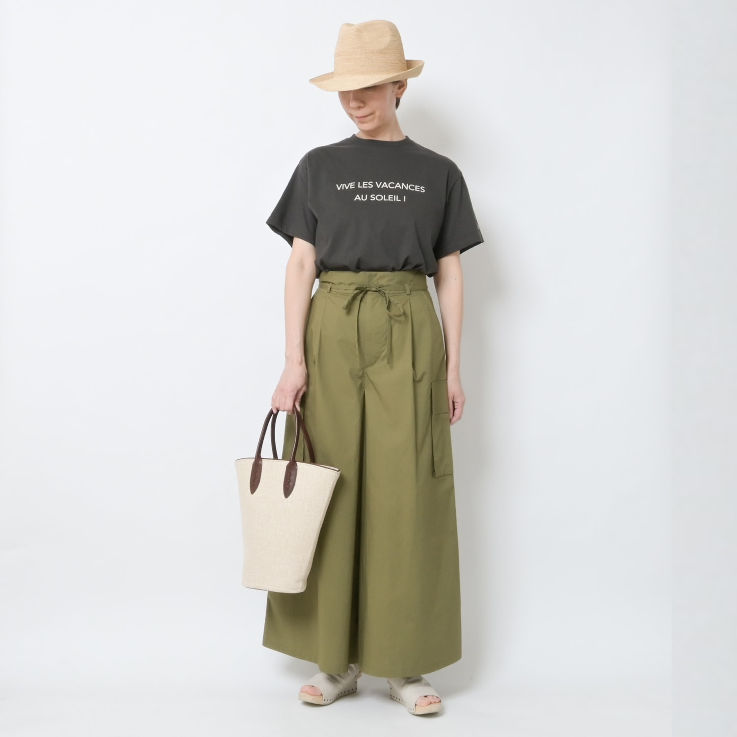 [le ciel de HARRISS] Flared cargo pants