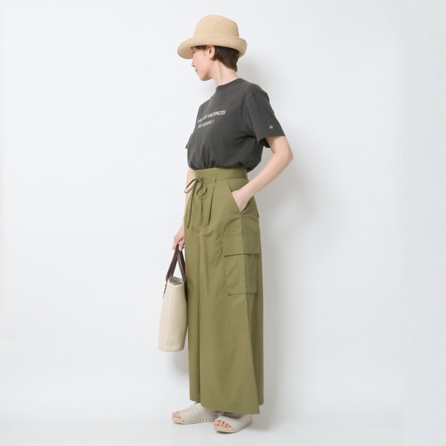 [le ciel de HARRISS] Flared cargo pants