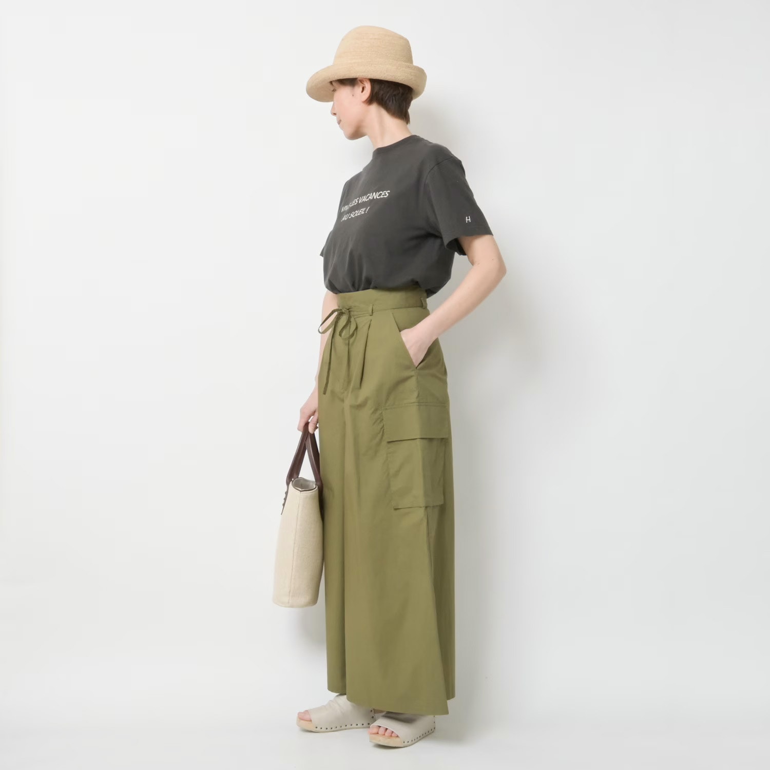 [le ciel de HARRISS] Flared cargo pants