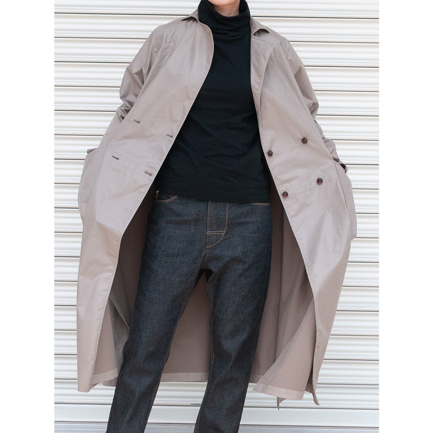 [RaPPELER] Vintage-style robe coat_Beige(61)