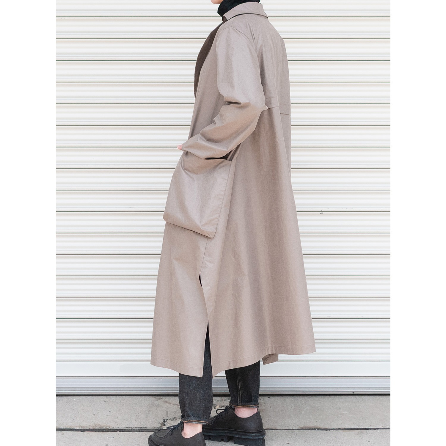 [RaPPELER] Vintage-style robe coat_Beige(61)