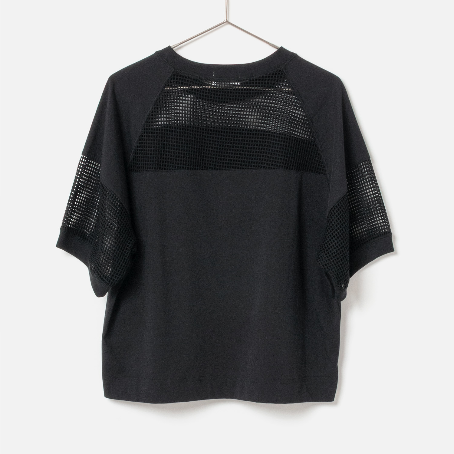 [RaPPELER] Mesh Switching Cut and Sew_Black(80)