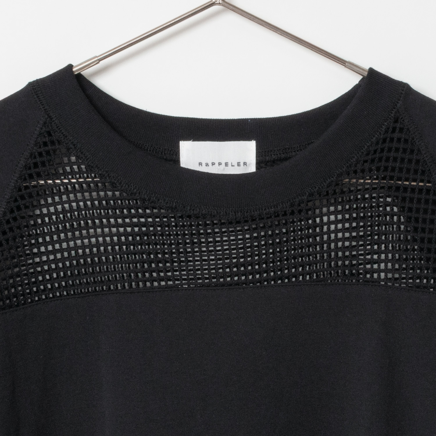 [RaPPELER] Mesh Switching Cut and Sew_Black(80)