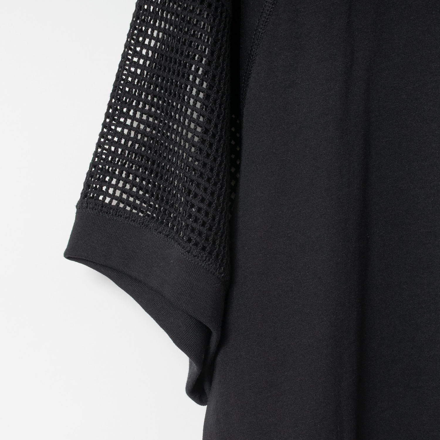 [RaPPELER] Mesh Switching Cut and Sew_Black(80)