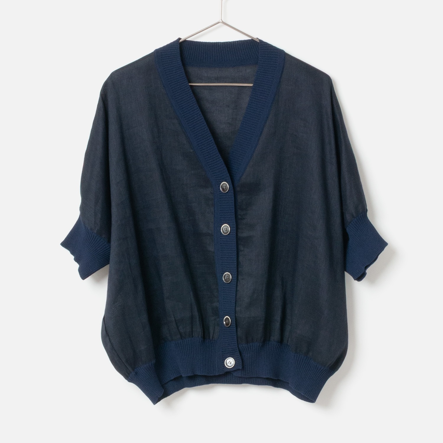 [le ciel de HARRISS] Linen Shirt Cardigan