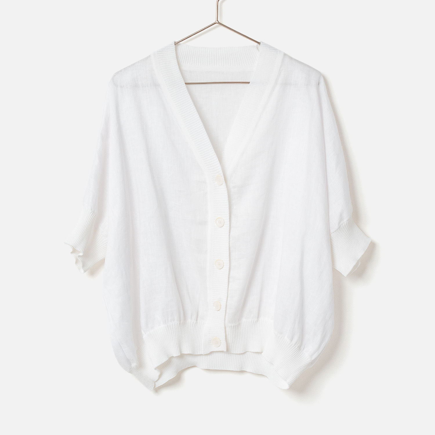 [le ciel de HARRISS] Linen Shirt Cardigan