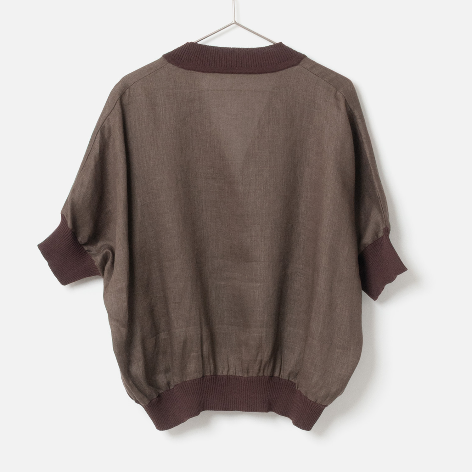 [le ciel de HARRISS] Linen Shirt Cardigan