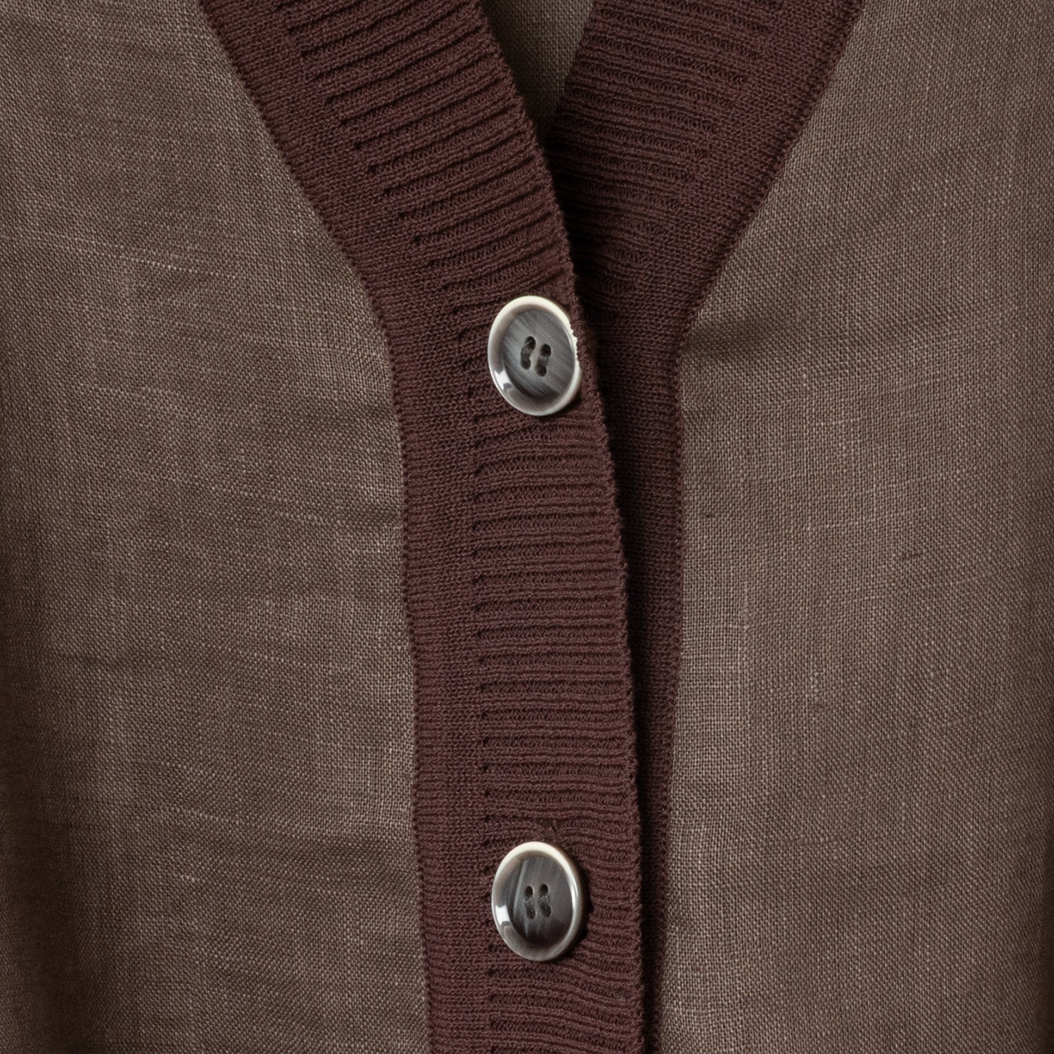 [le ciel de HARRISS] Linen Shirt Cardigan