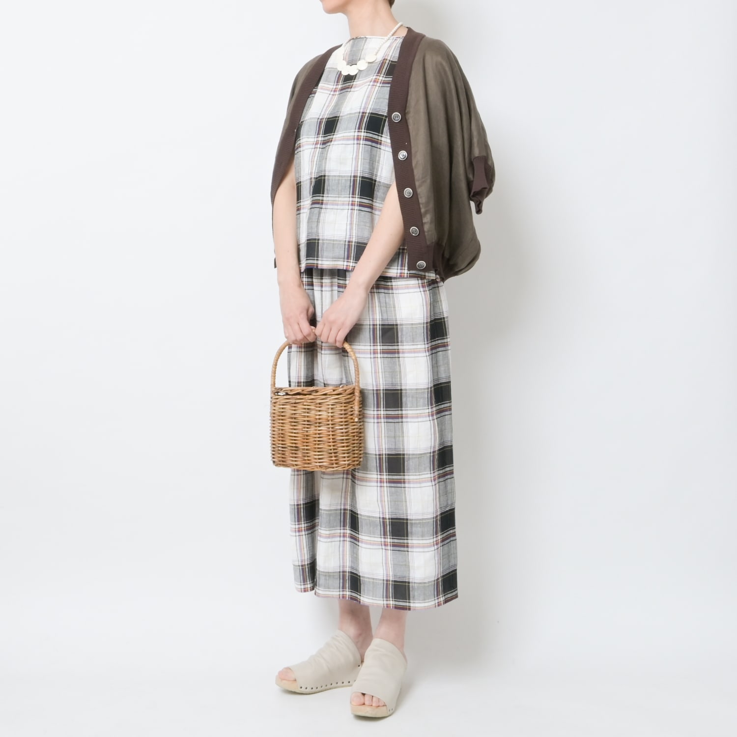 [le ciel de HARRISS] Linen Shirt Cardigan