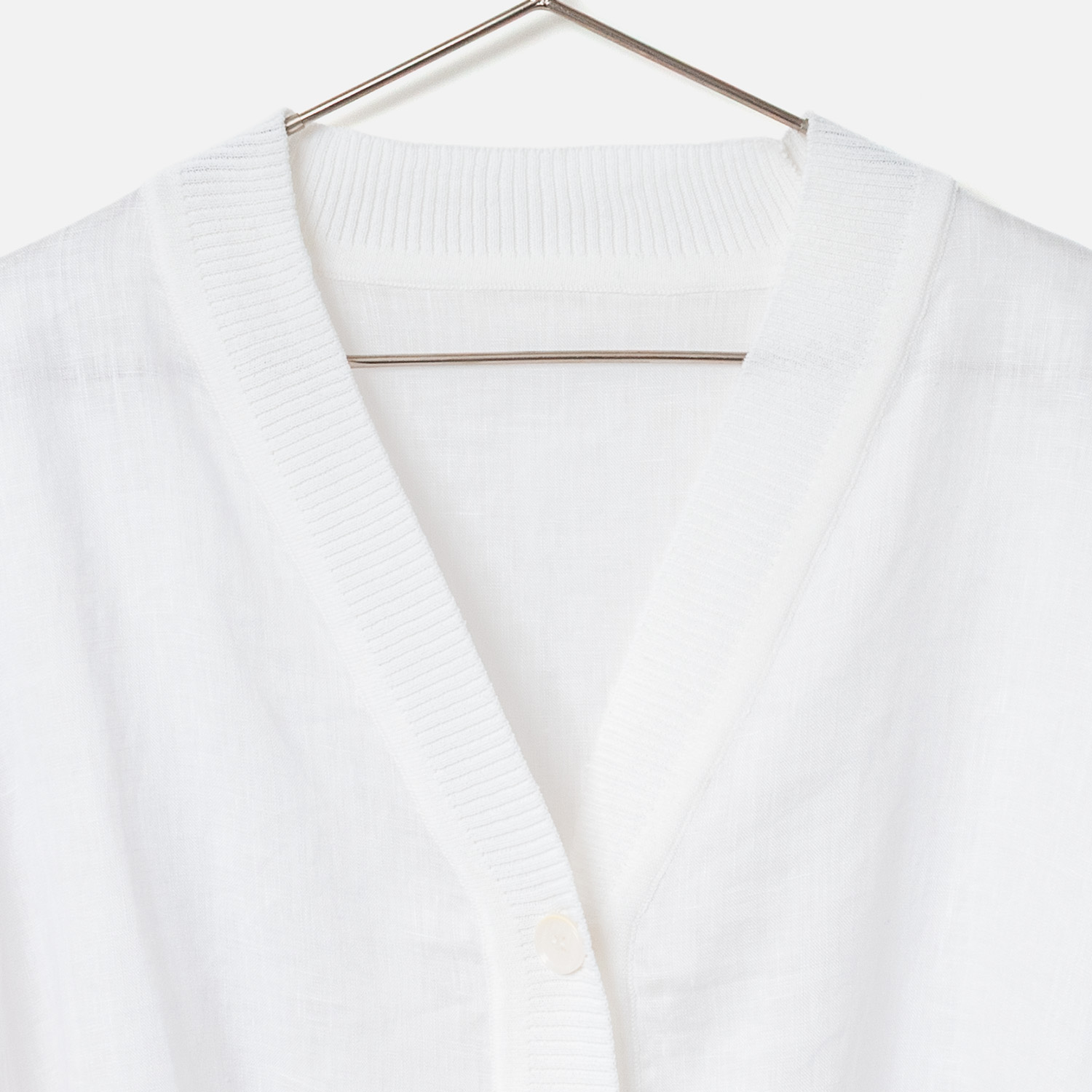 [le ciel de HARRISS] Linen Shirt Cardigan