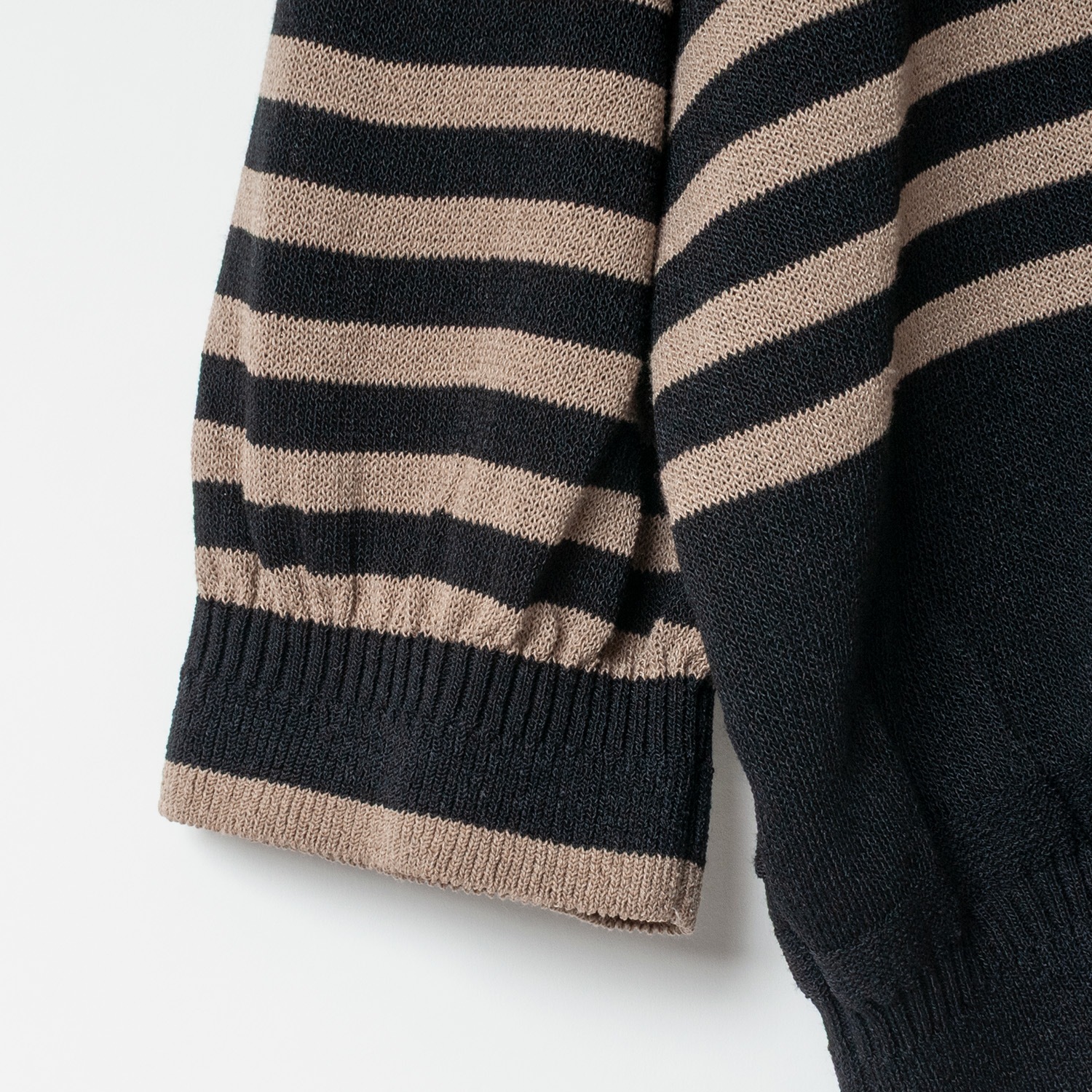[RaPPELER] 2way Striped Knit_Brown(71)