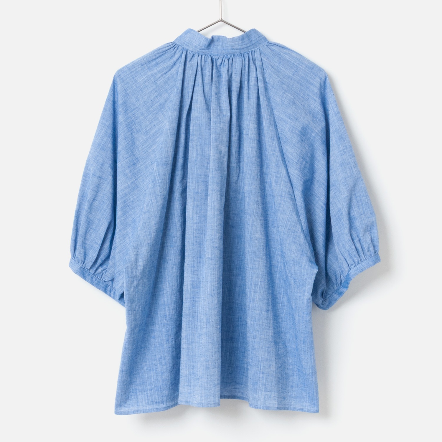 [le ciel de HARRISS] Volume Sleeve Mini Collar Shirt