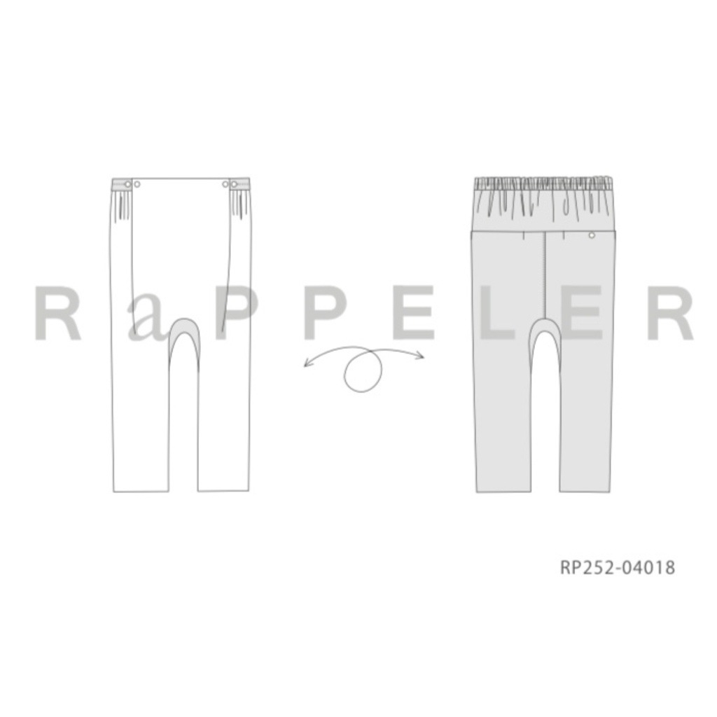 [RaPPELER] 2Way Sarouel pants_Navy blue(50)