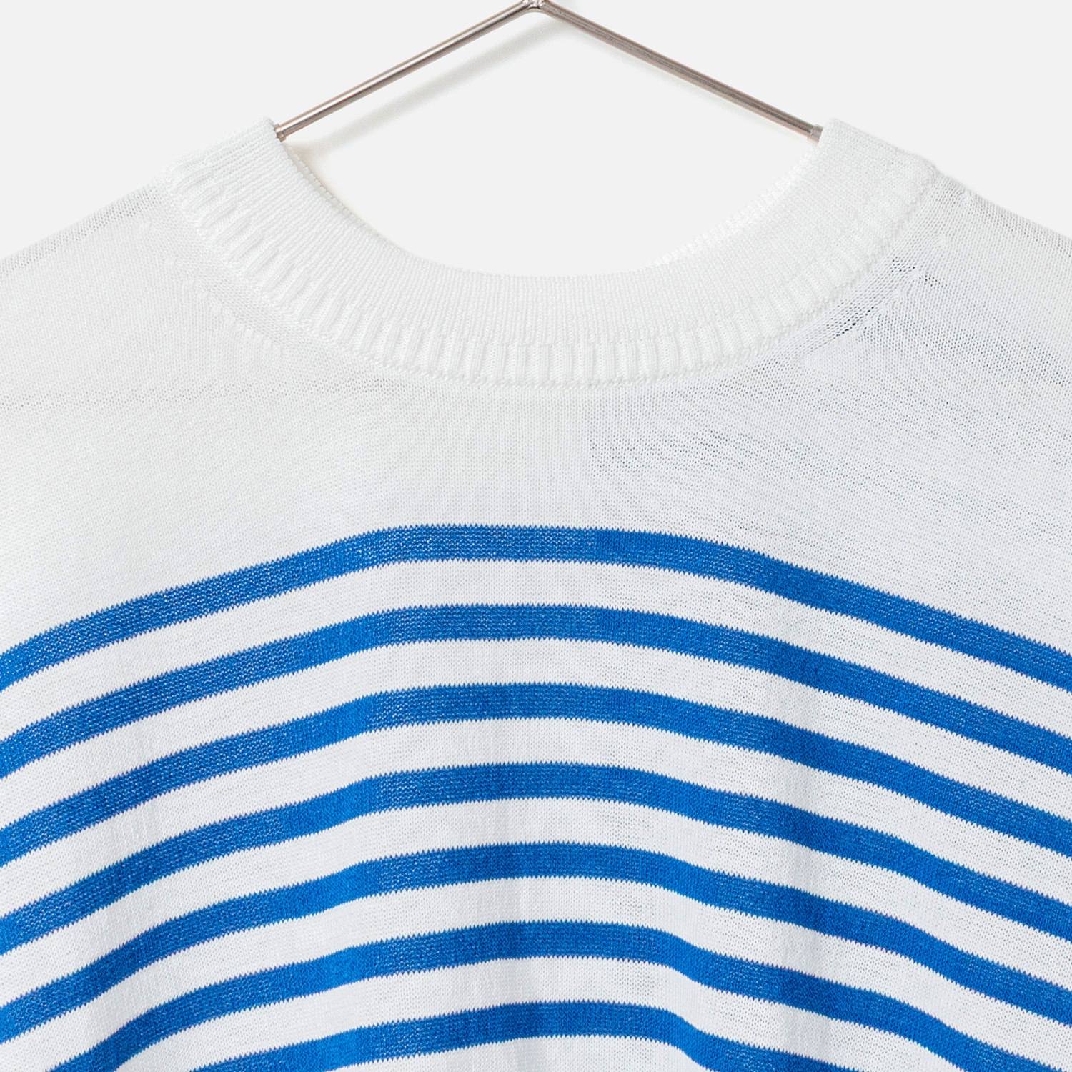 [RaPPELER] 2way Striped Knit_Sax blue(52)