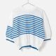 [RaPPELER] 2way Striped Knit_Sax blue(52)