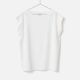 [le ciel de HARRISS] Cap Sleeve Boat Neck T-Shirt
