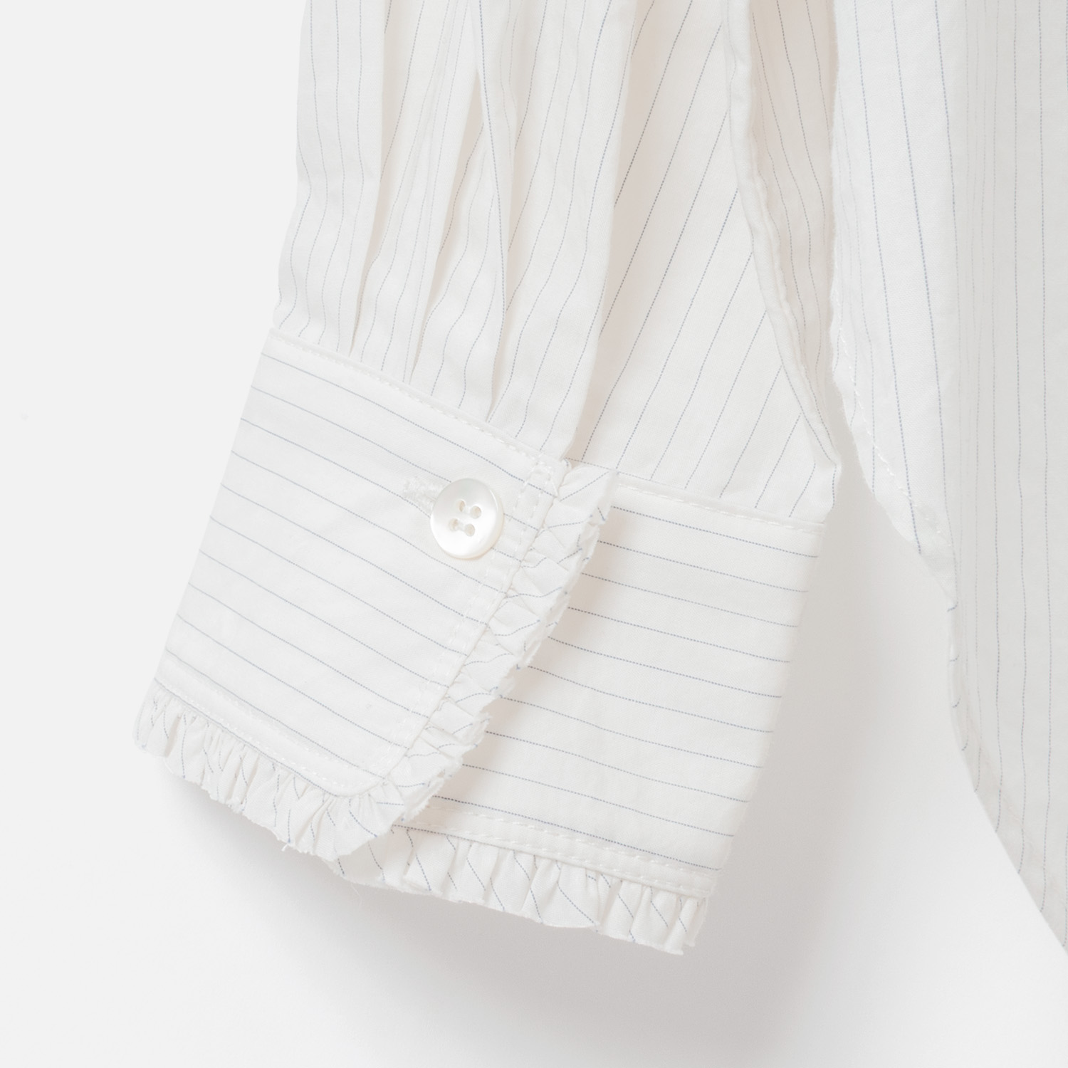 [Harriss] Gathered ruffle shirt