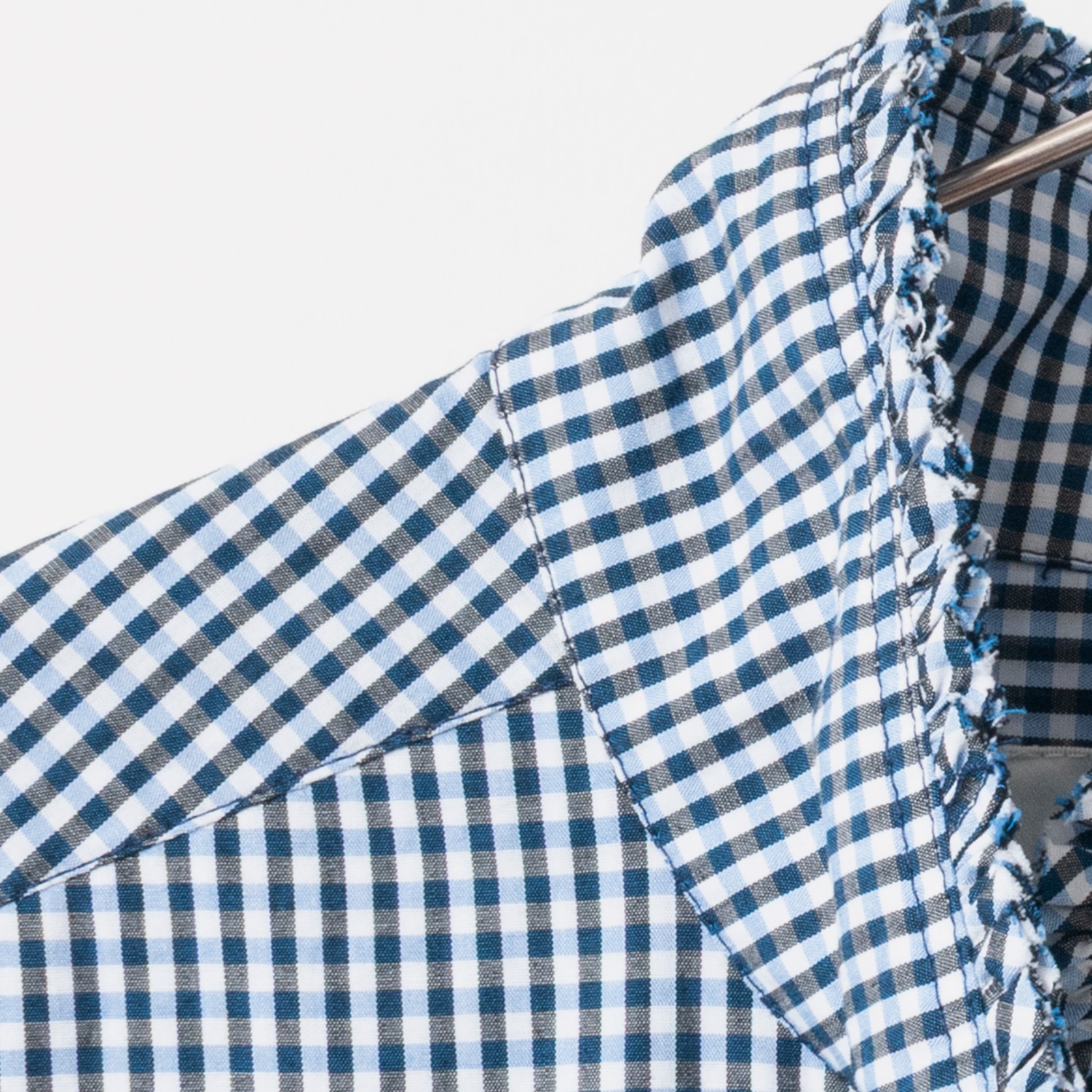 [Harriss] Gathered ruffle shirt