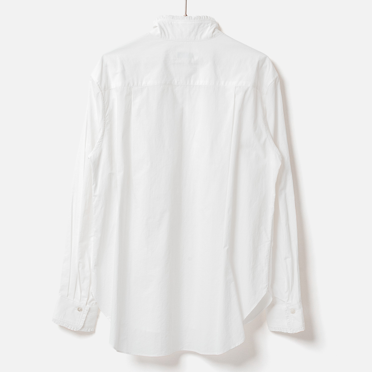 [Harriss] Gathered ruffle shirt