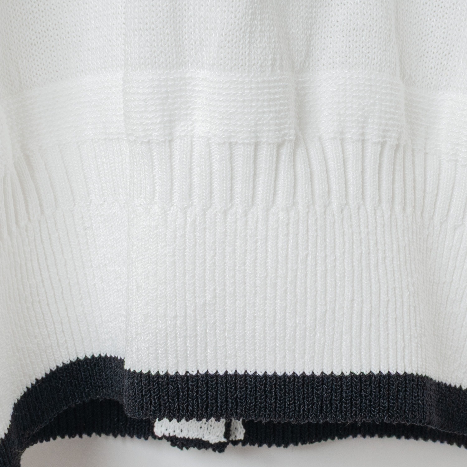 [RaPPELER] 2way Striped Knit_Black(80)