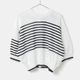 [RaPPELER] 2way Striped Knit_Black(80)