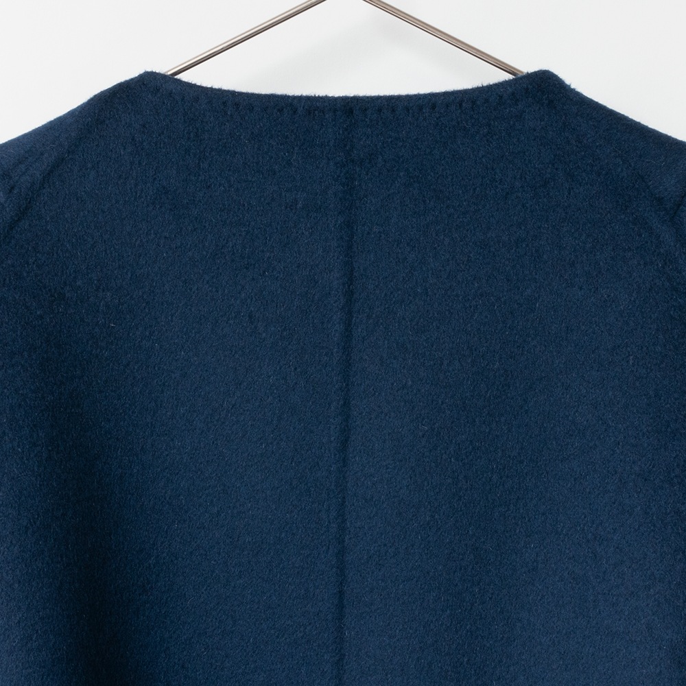[HARRISS GRACE] CASHMERE REVERSIBLE COAT_NAVY(50)