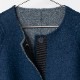[HARRISS GRACE] CASHMERE REVERSIBLE COAT_NAVY(50)