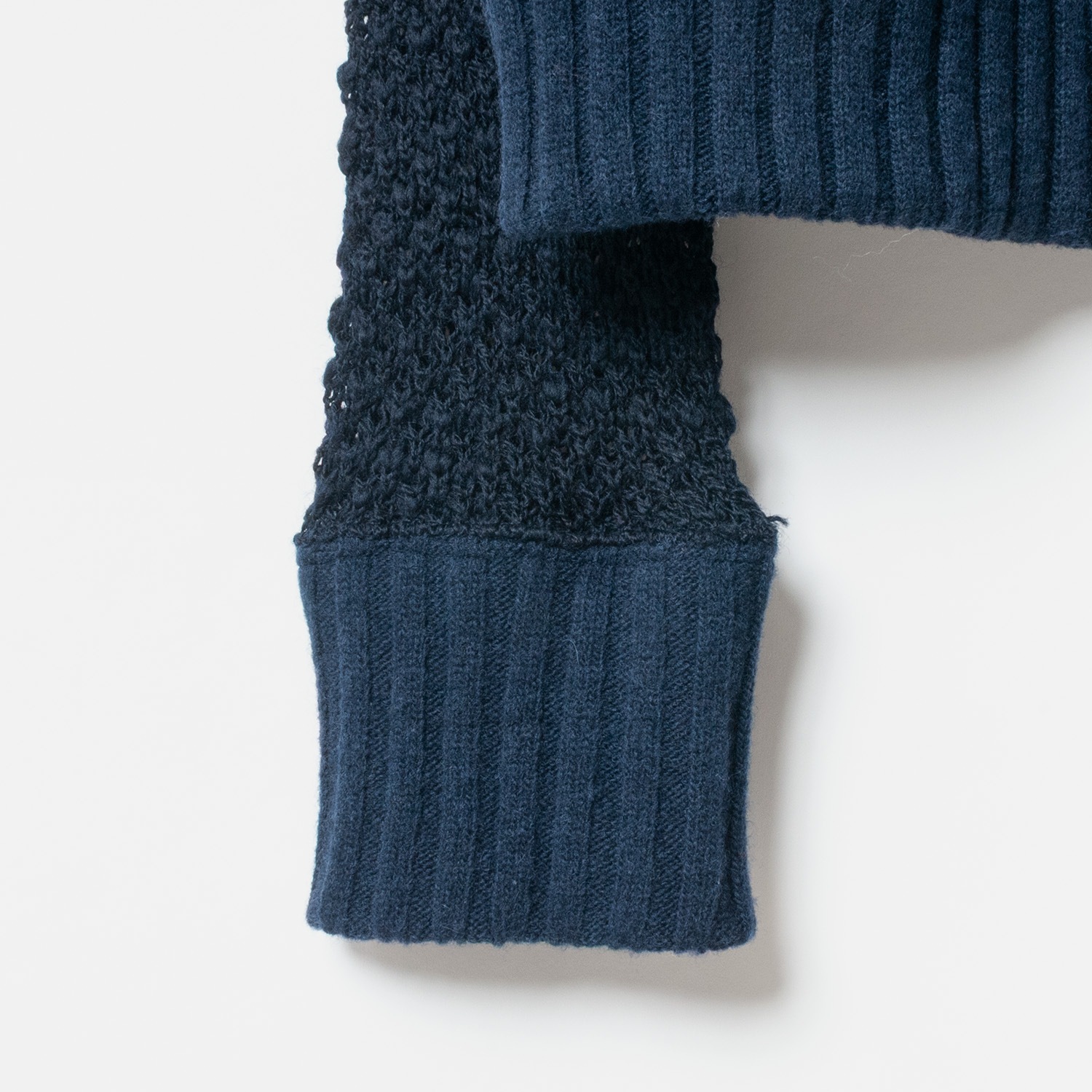[RaPPELER] Deer slub knit cardigan_Navy blue(50)