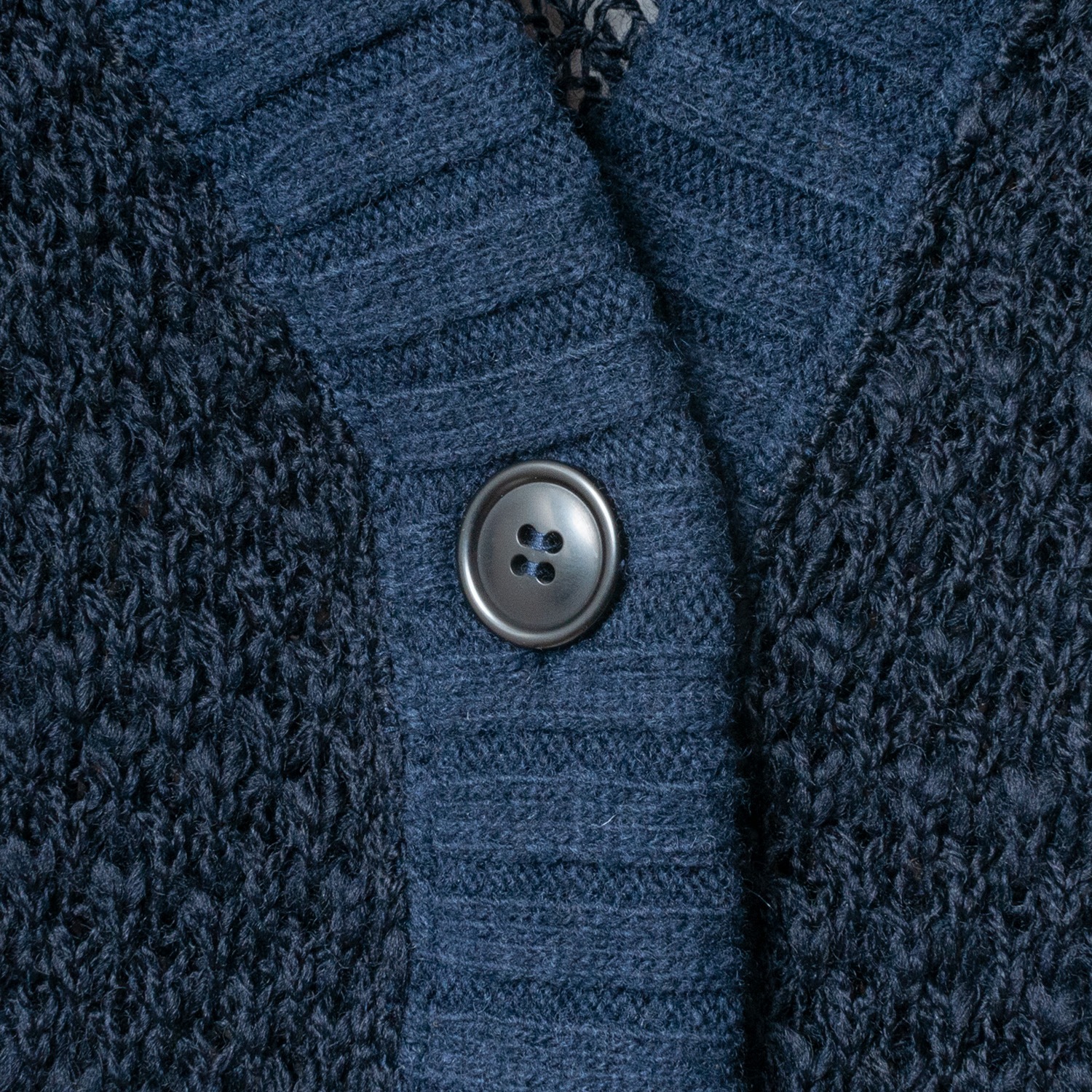 [RaPPELER] Deer slub knit cardigan_Navy blue(50)
