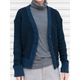 [RaPPELER] Deer slub knit cardigan_Navy blue(50)