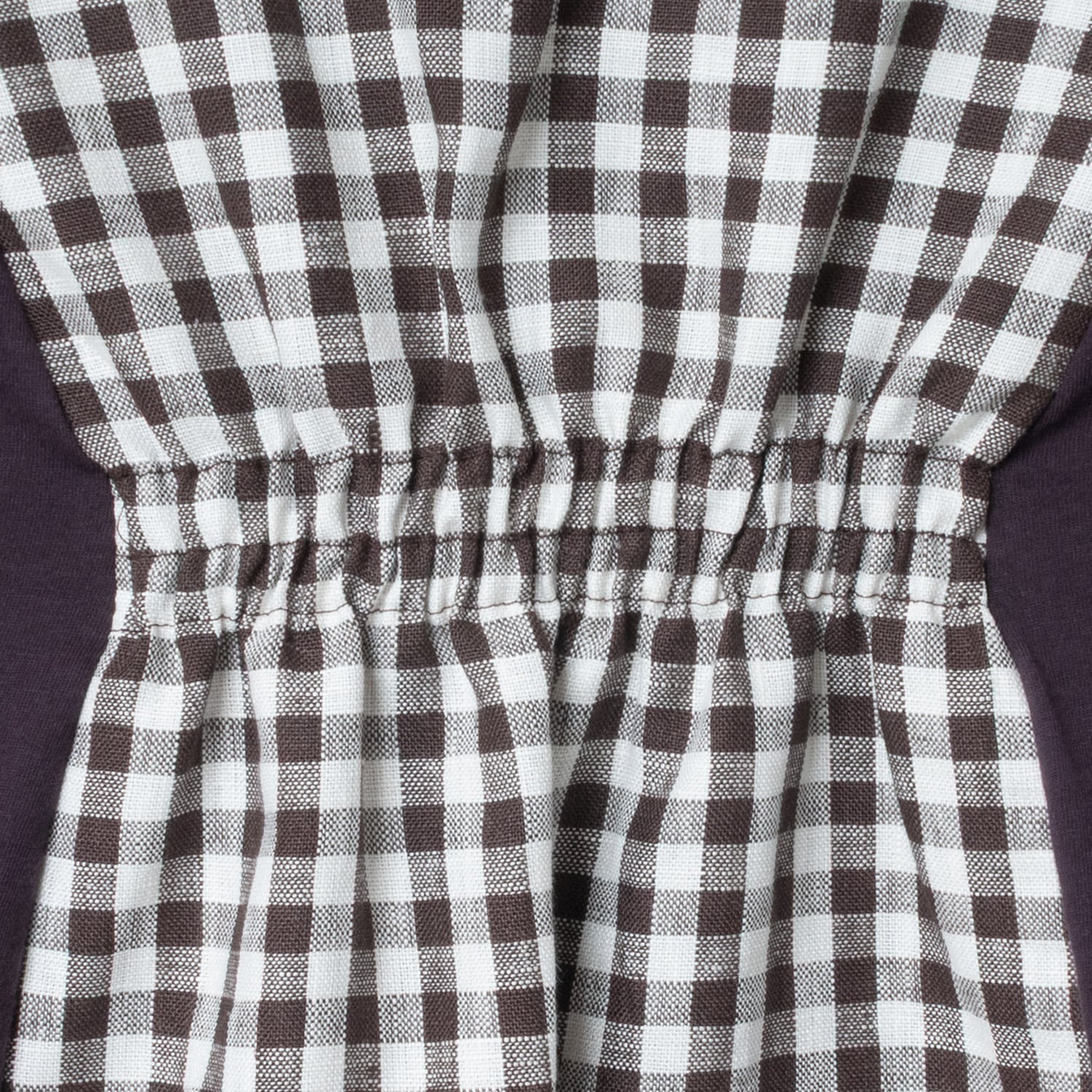 [RaPPELER] Gingham Check Switched Blouse_Brown(71)