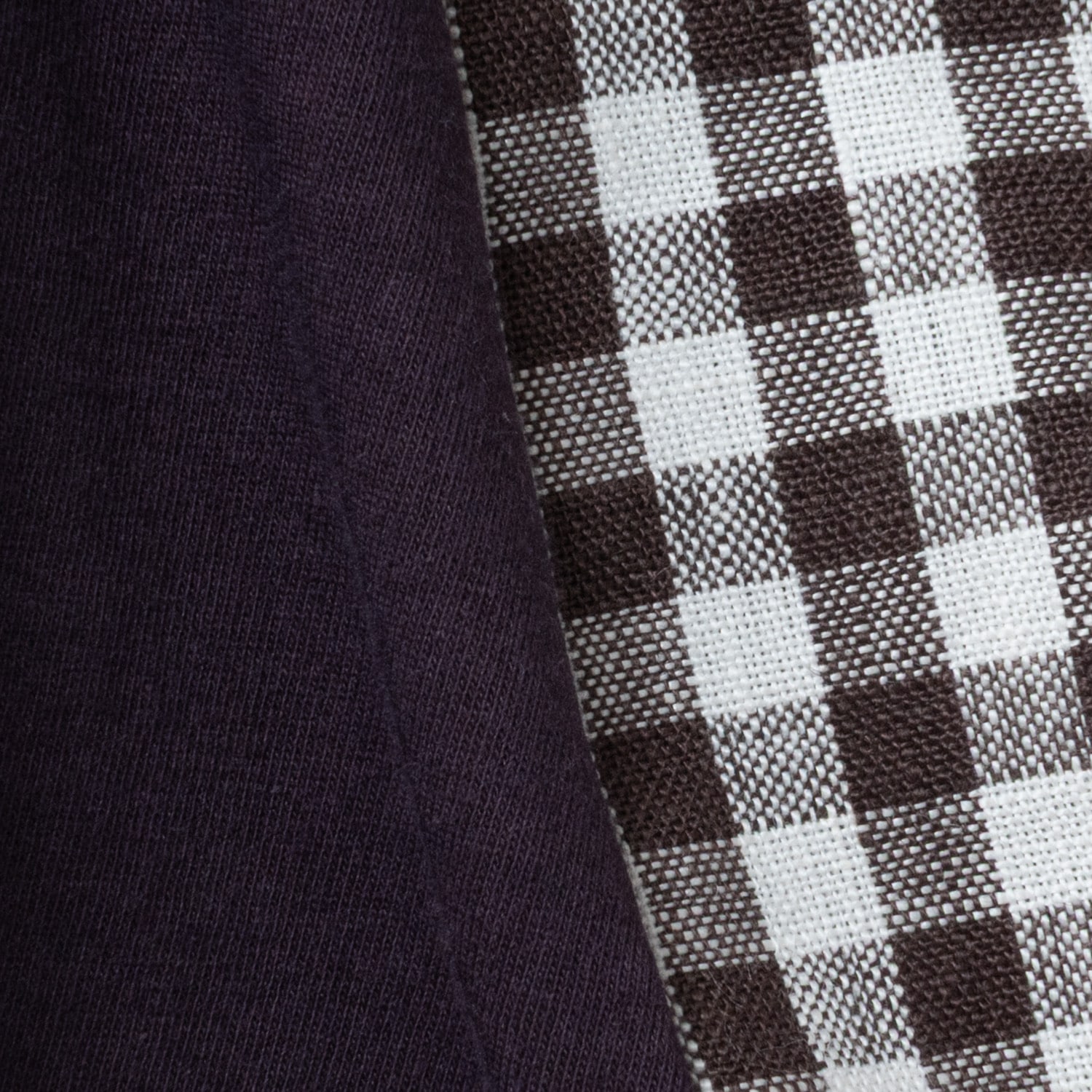 [RaPPELER] Gingham Check Switched Blouse_Brown(71)
