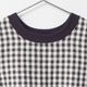 [RaPPELER] Gingham Check Switched Blouse_Brown(71)