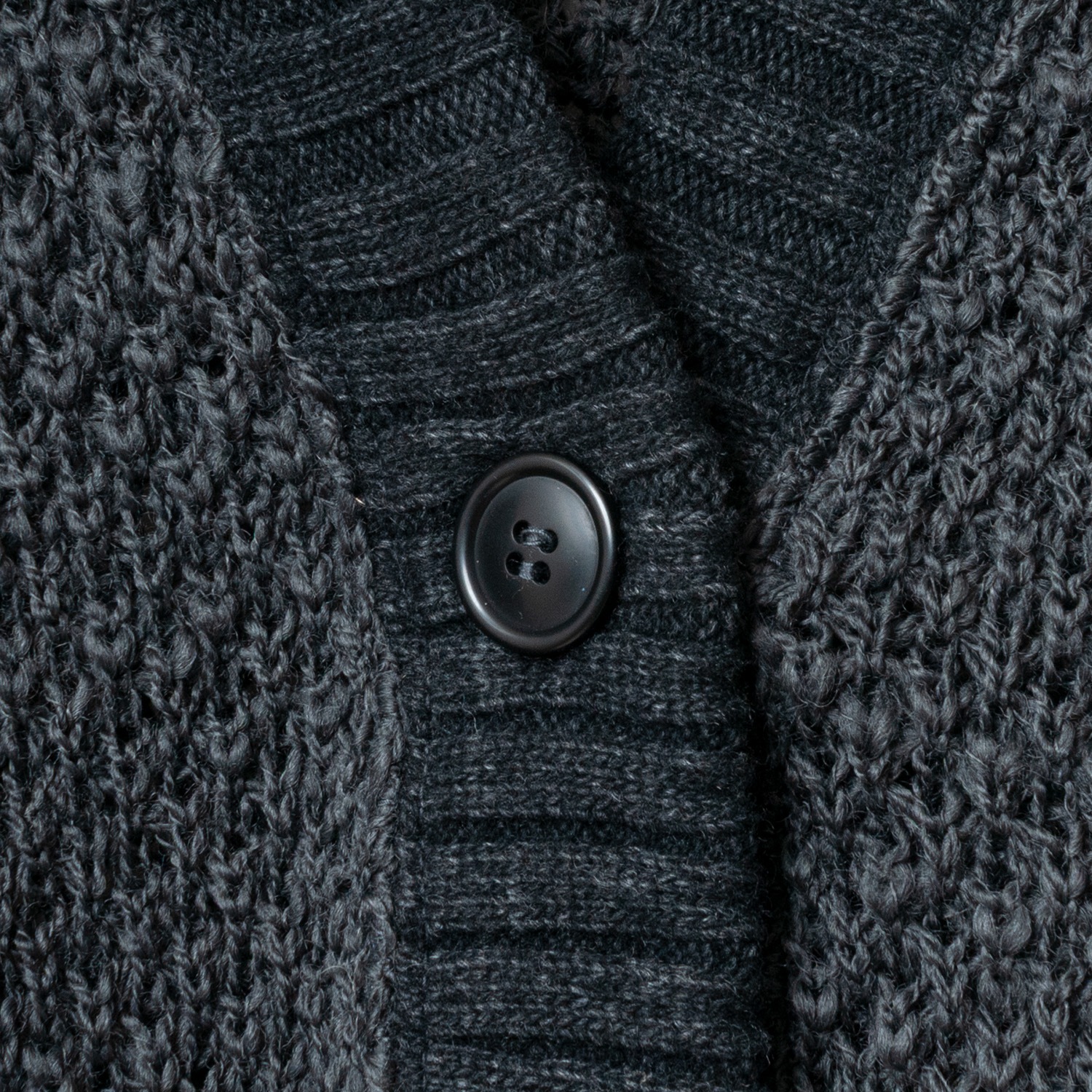 [RaPPELER] Deer slub knit cardigan_Charcoal gray(81)