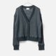 [RaPPELER] Deer slub knit cardigan_Charcoal gray(81)