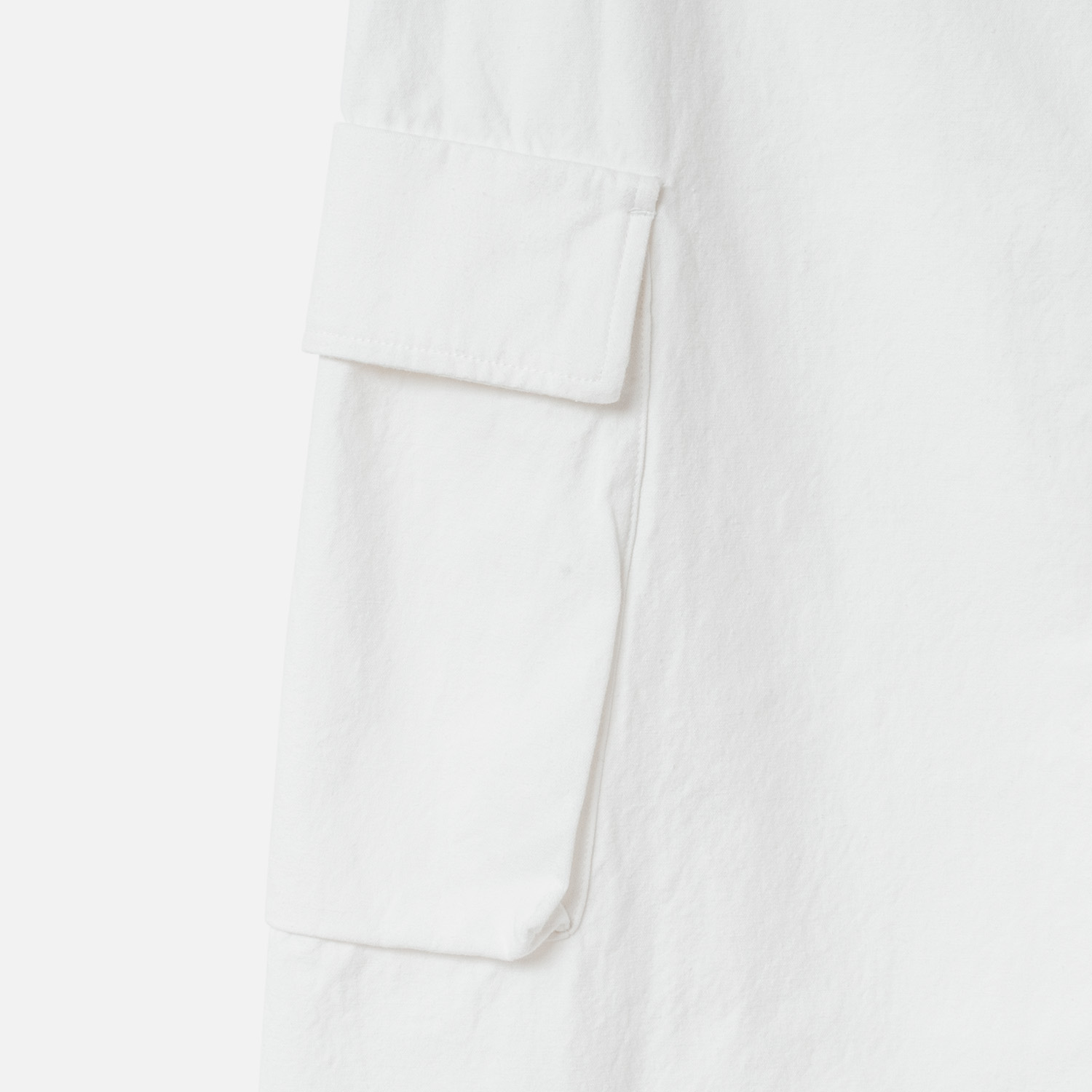 [RaPPELER] Sulfurized Damaged Washed Skirt_White(01)