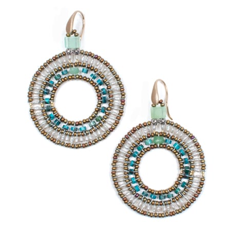 [ziio] O EARRING ( TURQUOISE )