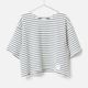 [le ciel de HARRISS] Cropped Striped Tee Shirt