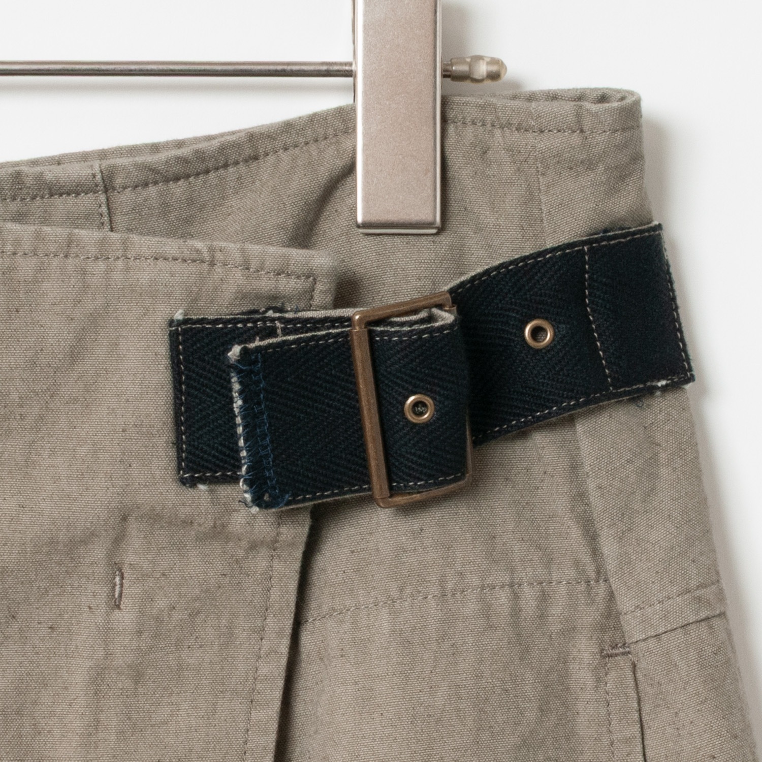 [RaPPELER] Sulfurized Damaged Washed Skirt_Beige(61)
