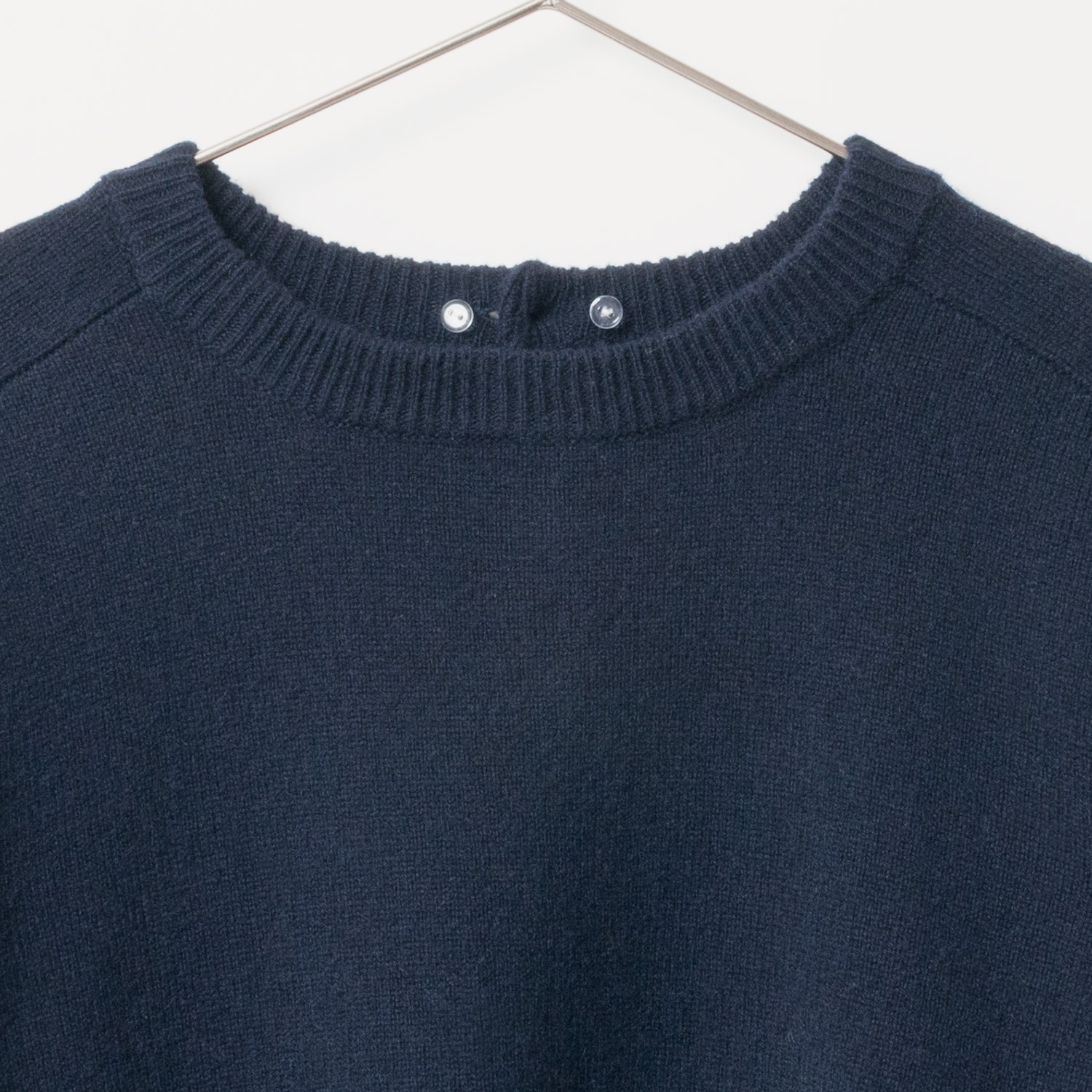[Harriss] Cotton Ruffle Collared Crew Sweater