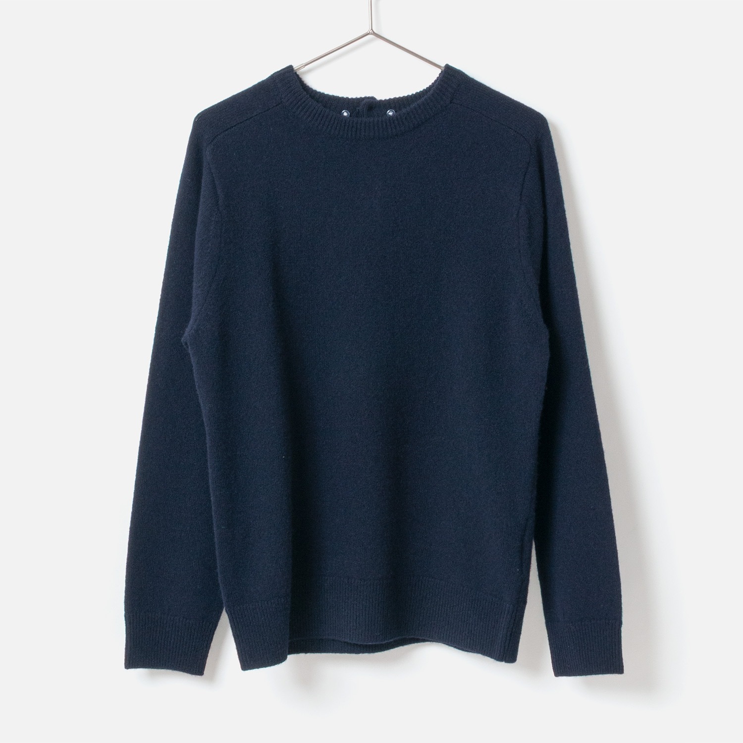 [Harriss] Cotton Ruffle Collared Crew Sweater