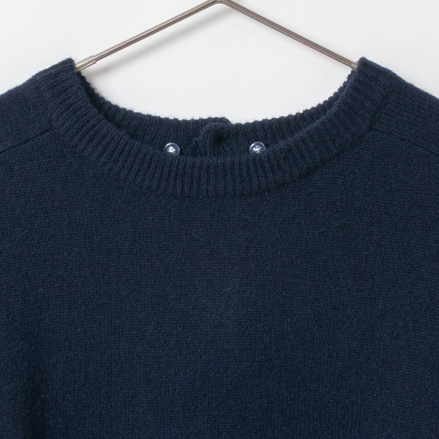 [Harriss] Cotton Ruffle Collared Crew Sweater