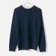 [Harriss] Cotton Ruffle Collared Crew Sweater
