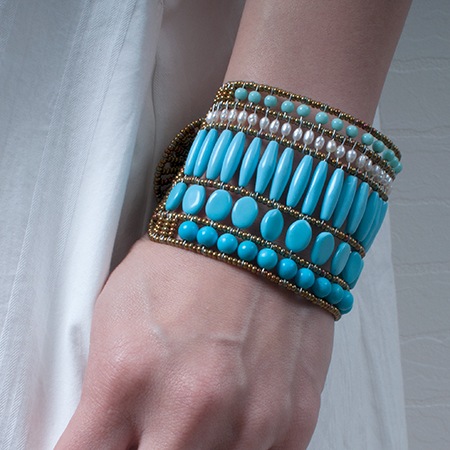 ziio] MONOCROMO BRACELET ( BLUE ) | KANEMAN E-STORE