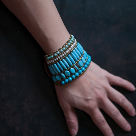 ziio ブレスレット ziio] MONOCROMO BRACELET ( BLUE ) | KANEMAN E-STORE